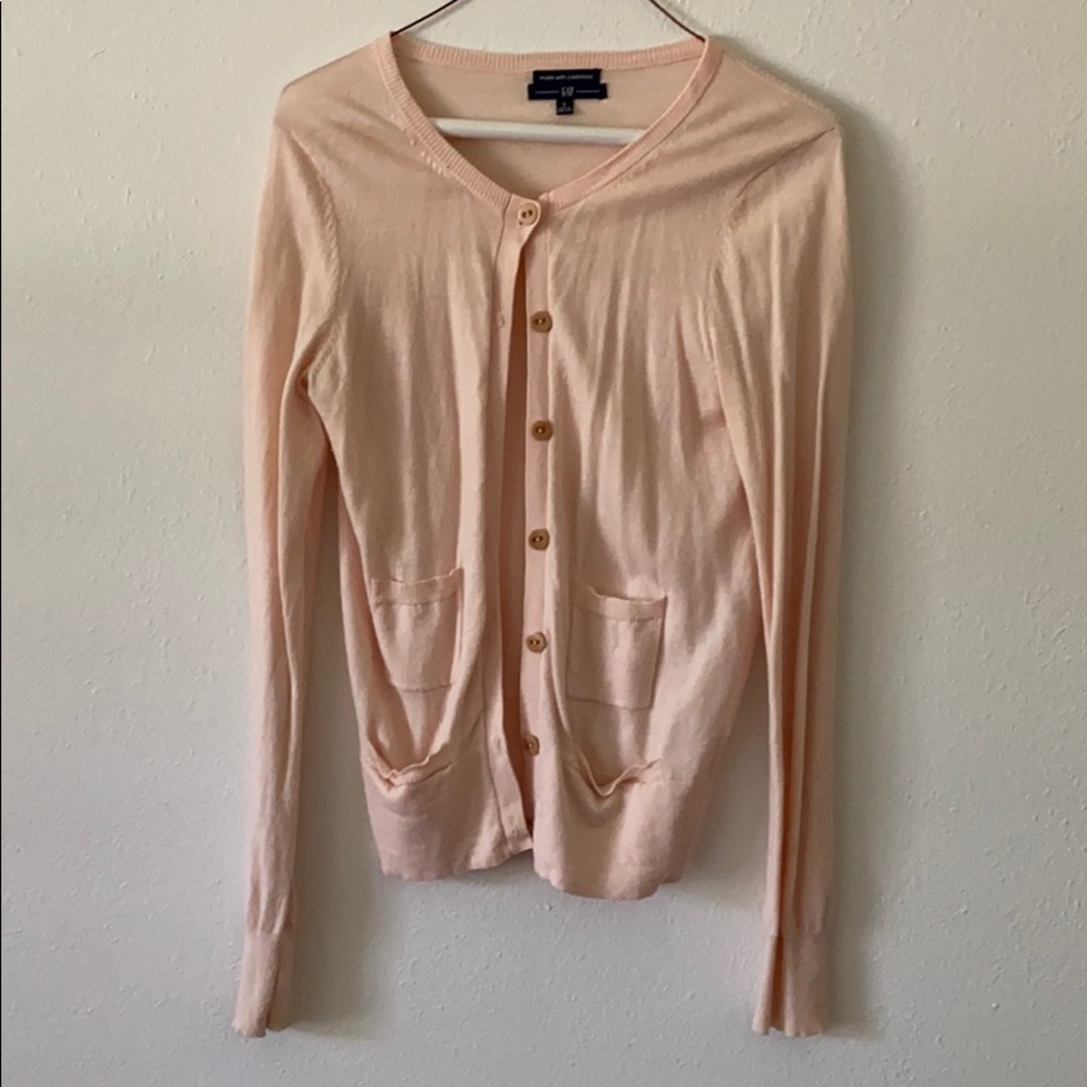 Blush Pink Gap Cashmere Cardigan